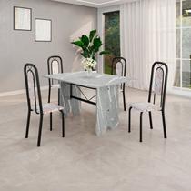 Conjunto Sala de Jantar com 4 Cadeiras Lara Conjunto Sala de Jantar com 4 Cadeiras Lara