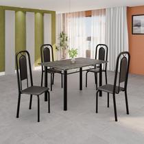 Conjunto Sala de Jantar com 4 Cadeiras Lara Conjunto Sala de Jantar com 4 Cadeiras Lara