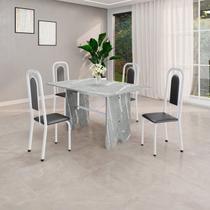 Conjunto Sala de Jantar com 4 Cadeiras Lara