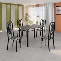 Conjunto Sala de Jantar com 4 Cadeiras Lara