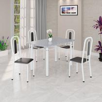 Conjunto Sala de Jantar com 4 Cadeiras Lívia