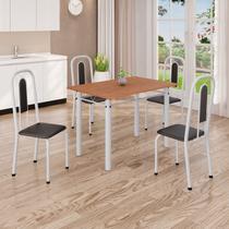 Conjunto Sala de Jantar com 4 Cadeiras Lívia
