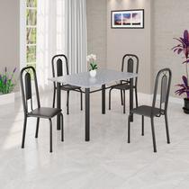Conjunto Sala de Jantar com 4 Cadeiras Lívia Conjunto Sala de Jantar com 4 Cadeiras Lívia