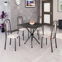 Conjunto Sala de Jantar com 4 Cadeiras Lívia