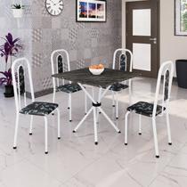 Conjunto Sala de Jantar com 4 Cadeiras Lívia
