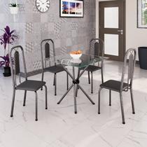 Conjunto Sala de Jantar com 4 Cadeiras Lívia