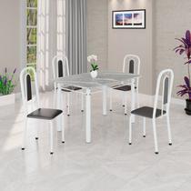 Conjunto Sala de Jantar com 4 Cadeiras Lívia