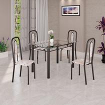 Conjunto Sala de Jantar com 4 Cadeiras Lívia Conjunto Sala de Jantar com 4 Cadeiras Lívia
