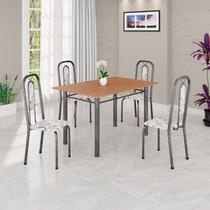 Conjunto Sala de Jantar com 4 Cadeiras Lívia Conjunto Sala de Jantar com 4 Cadeiras Lívia