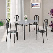 Conjunto Sala de Jantar com 4 Cadeiras Lívia