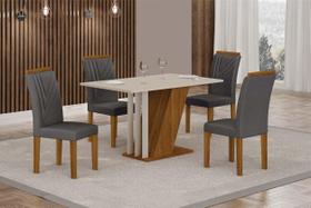 Conjunto Sala de Jantar com 4 Cadeiras Miami Yescasa Conjunto Sala de Jantar com 4 Cadeiras Miami Yescasa