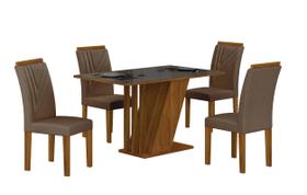 Conjunto Sala de Jantar com 4 Cadeiras Miami Yescasa