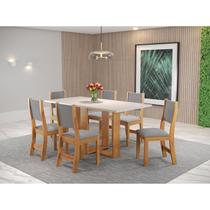 Conjunto Sala de Jantar com 6 Cadeiras Hill Viero