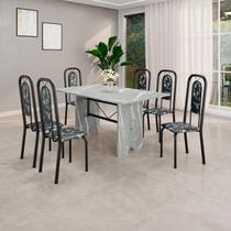 Conjunto Sala de Jantar com 6 Cadeiras Lara