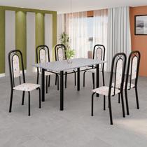 Conjunto Sala de Jantar com 6 Cadeiras Lara
