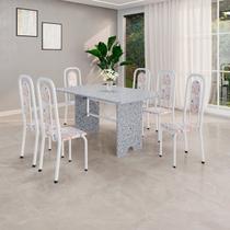 Conjunto Sala de Jantar com 6 Cadeiras Lara