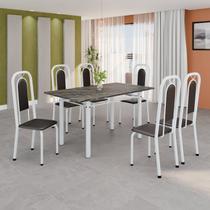 Conjunto Sala de Jantar com 6 Cadeiras Lara