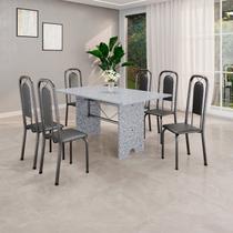 Conjunto Sala de Jantar com 6 Cadeiras Lara