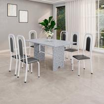 Conjunto Sala de Jantar com 6 Cadeiras Lara