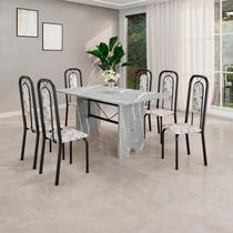 Conjunto Sala de Jantar com 6 Cadeiras Lara
