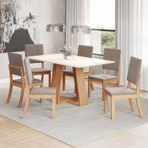 Conjunto Sala de Jantar com 6 Cadeiras Lins