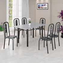 Conjunto Sala de Jantar com 6 Cadeiras Lívia