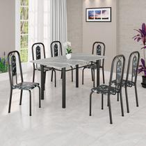 Conjunto Sala de Jantar com 6 Cadeiras Lívia