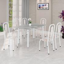 Conjunto Sala de Jantar com 6 Cadeiras Lívia