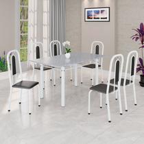 Conjunto Sala de Jantar com 6 Cadeiras Lívia