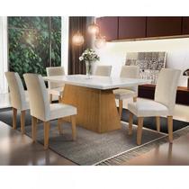 Conjunto Sala de Jantar com 6 Cadeiras Mariana Espresso Móveis