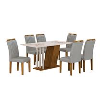 Conjunto Sala de Jantar com 6 Cadeiras Miami Yescasa