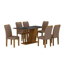 Conjunto Sala de Jantar com 6 Cadeiras Miami Yescasa