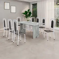 Conjunto Sala de Jantar com 8 Cadeiras Lara