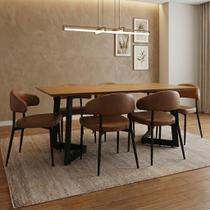 Conjunto Sala de Jantar com Mesa 180cm Toronto e 6 Cadeiras Bless Yescasa Conjunto Sala de Jantar com Mesa 180cm Toronto e 6 Cadeiras Bless Yescasa