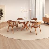 Conjunto Sala de Jantar com Tampo de Vidro Dona 4 Cadeiras Gaia material sintético