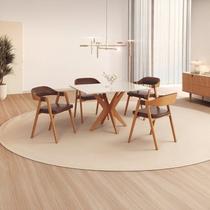 Conjunto Sala de Jantar com Tampo de Vidro Donna 4 Cadeiras Gaia material sintético Conjunto Sala de Jantar com Tampo de Vidro Donna 4 Cadeiras Gaia material sintético