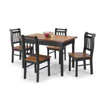 Conjunto Sala de Jantar e Cozinha Com 4 Cadeiras Madeira Maciça