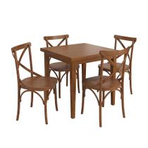 Conjunto Sala de Jantar e Cozinha Com 4 Cadeiras X Madeira Maciça Conjunto Sala de Jantar e Cozinha Com 4 Cadeiras X Madeira Maciça