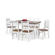 Conjunto Sala de Jantar e Cozinha Com 6 Cadeiras Madeira Maciça