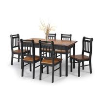 Conjunto Sala de Jantar e Cozinha Com 6 Cadeiras Madeira Maciça