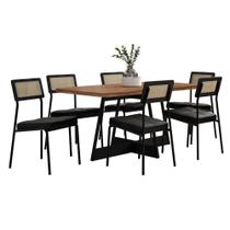Conjunto Sala De Jantar Filadélfia 6 Cadeiras Carraro Conjunto Sala De Jantar Filadélfia 6 Cadeiras Carraro