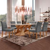 Conjunto Sala de Jantar Genova Tampo Vidro/mdf com 6 Cadeiras Genova Smart Plus Conjunto Sala de Jantar Genova Tampo Vidro/mdf com 6 Cadeiras Genova Smart Plus