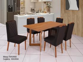 Conjunto Sala de Jantar Havana 6 Cadeiras B-03