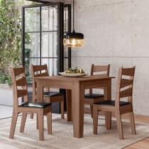 CONJUNTO SALA DE JANTAR ITALIA 0,90 COM 4 CADEIRAS Amend 11C CONJUNTO SALA DE JANTAR ITALIA 0,90 COM 4 CADEIRAS Amend 11C