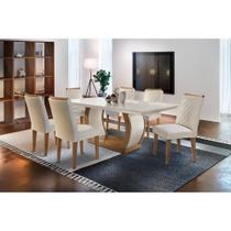 Conjunto Sala de Jantar Jade Com 6 Cadeiras Rufato Conjunto Sala de Jantar Jade Com 6 Cadeiras Rufato