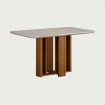 Conjunto Sala de Jantar Jade Gold 1,20m tampo off 4 Cadeiras Jade
