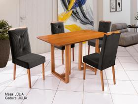 Conjunto Sala de Jantar Júlia 4 Cadeiras A-02