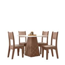 Conjunto Sala de jantar Liza 0,90 com 04 Cadeiras Amend 74B Conjunto Sala de jantar Liza 0,90 com 04 Cadeiras Amend 74B