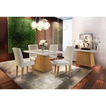 Conjunto Sala De Jantar Luna 120 4 Cadeiras Grécia Conjunto Sala De Jantar Luna 120 4 Cadeiras Grécia