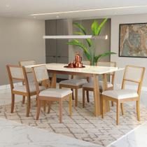 Conjunto Sala de Jantar Madeira Maciça 6 Cadeiras Kappesberg